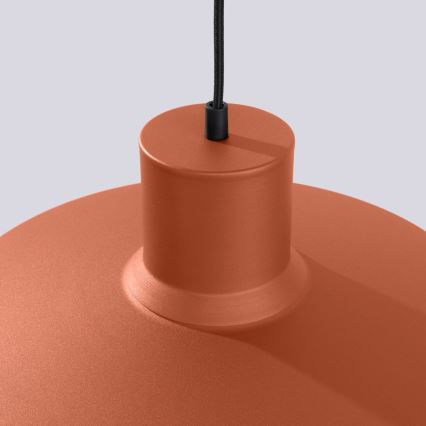 Csillár zsinóron BILO 1xE27/15W/230V átm. 35 cm narancs