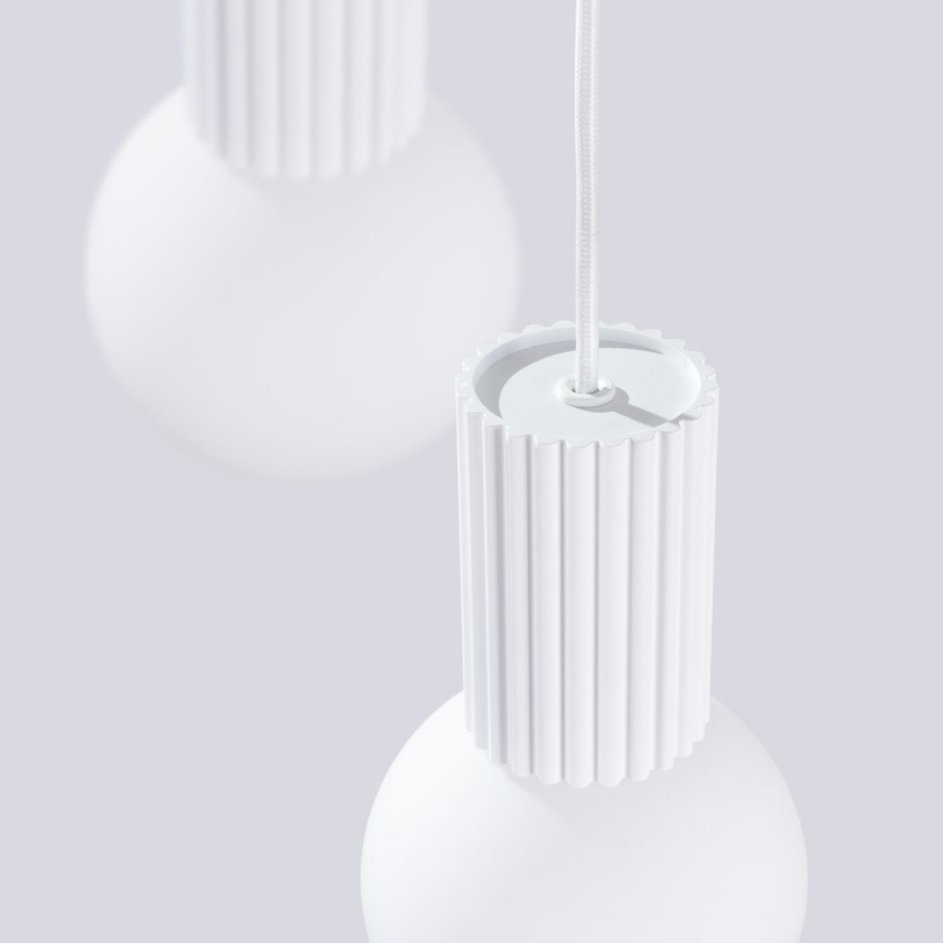 Csillár zsinóron HALO 3xG9/8W/230V átm. 25 cm fehér