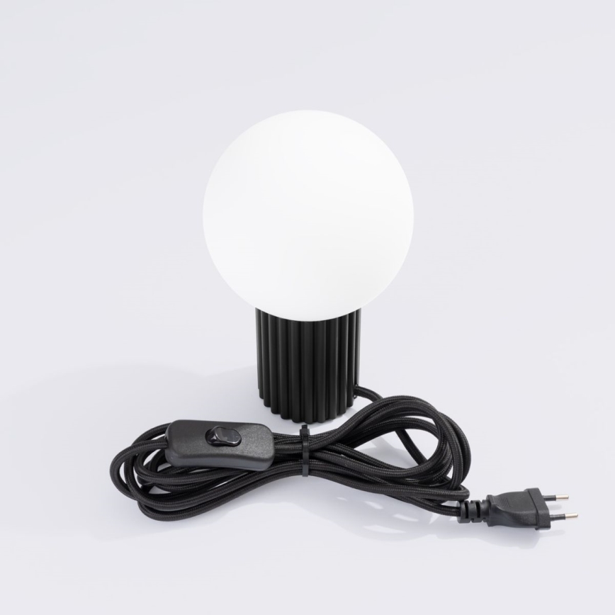 Asztali lámpa HALO 1xG9/8W/230V átm. 12 cm fekete