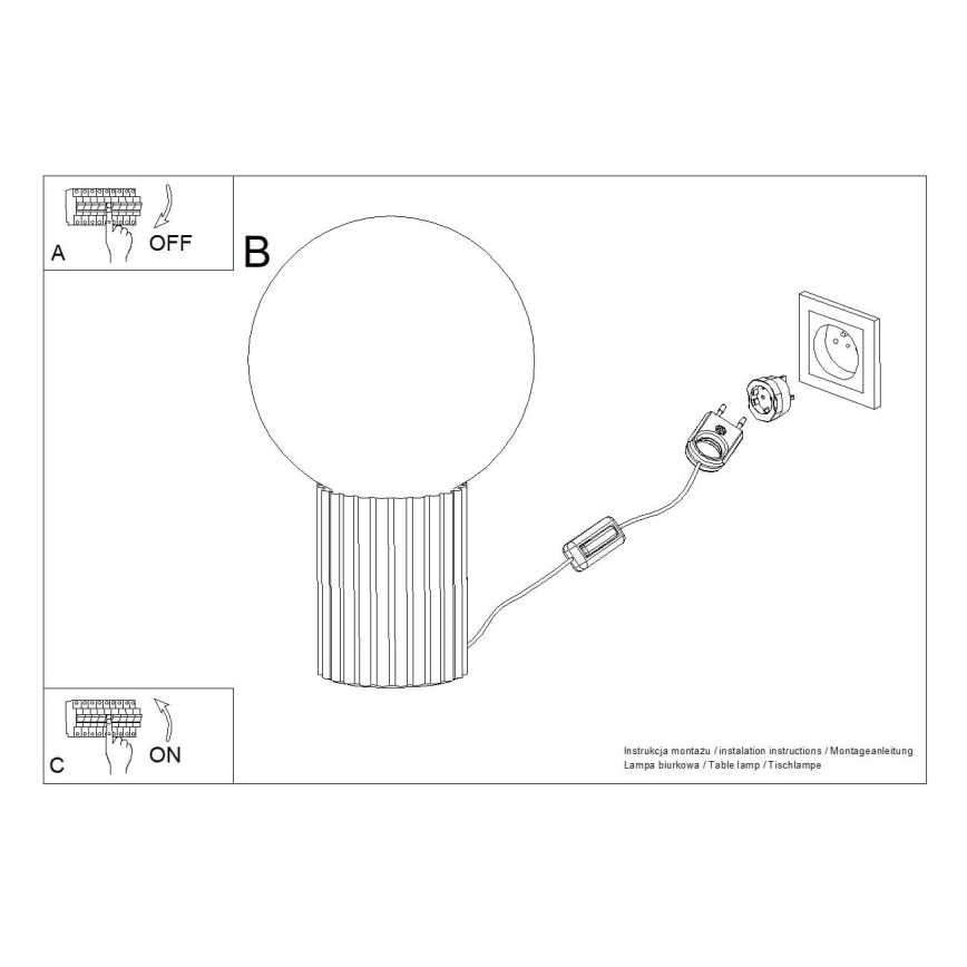 Asztali lámpa HALO 1xG9/8W/230V átm. 12 cm fekete