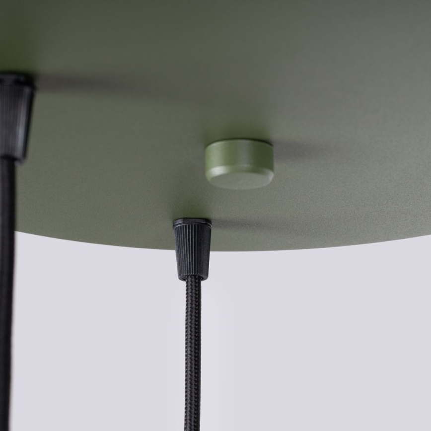 Csillár zsinóron HALO 3xG9/8W/230V átm. 25 cm zöld