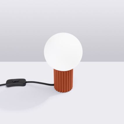 Asztali lámpa HALO 1xG9/8W/230V átm. 12 cm narancs