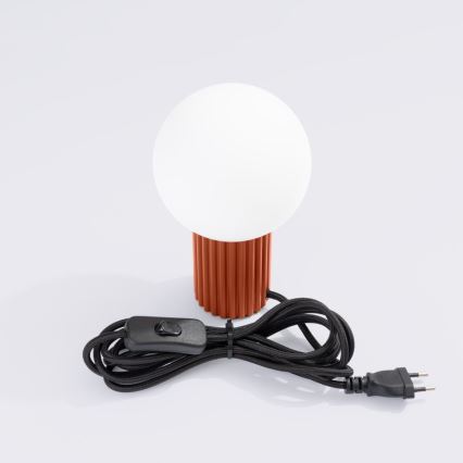 Asztali lámpa HALO 1xG9/8W/230V átm. 12 cm narancs