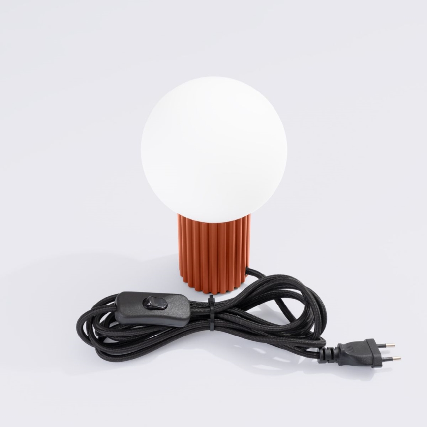 Asztali lámpa HALO 1xG9/8W/230V átm. 12 cm narancs
