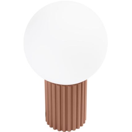 Asztali lámpa HALO 1xG9/8W/230V átm. 12 cm barna