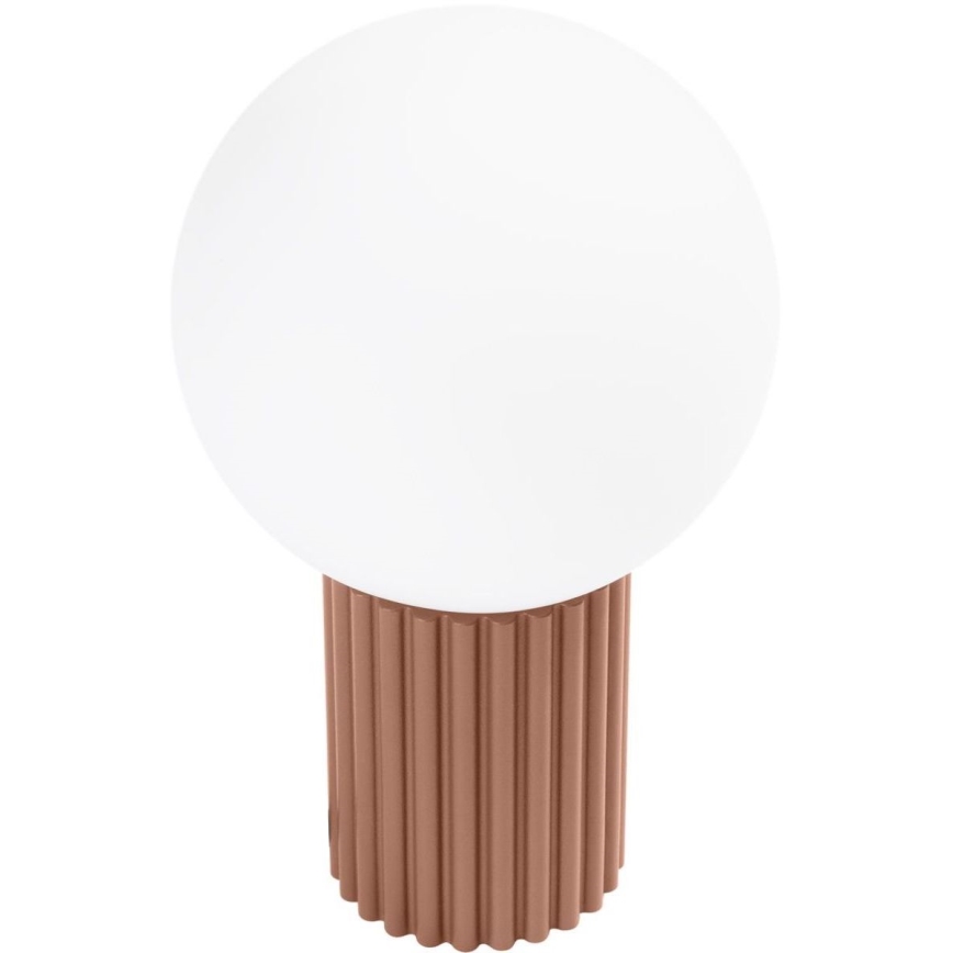 Asztali lámpa HALO 1xG9/8W/230V átm. 12 cm barna