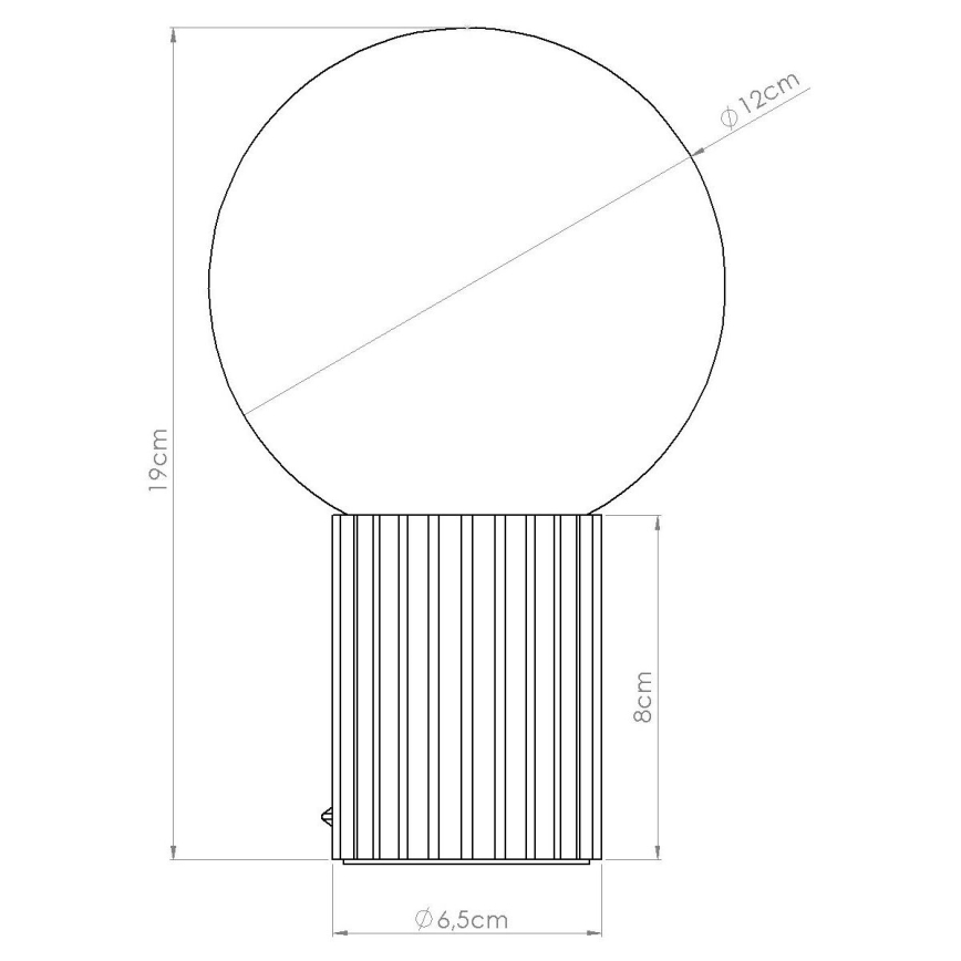 Asztali lámpa HALO 1xG9/8W/230V átm. 12 cm barna