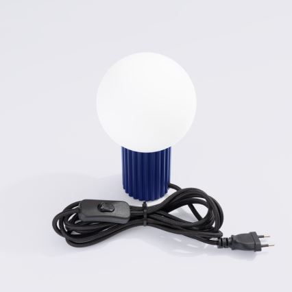 Asztali lámpa HALO 1xG9/8W/230V átm. 12 cm kék