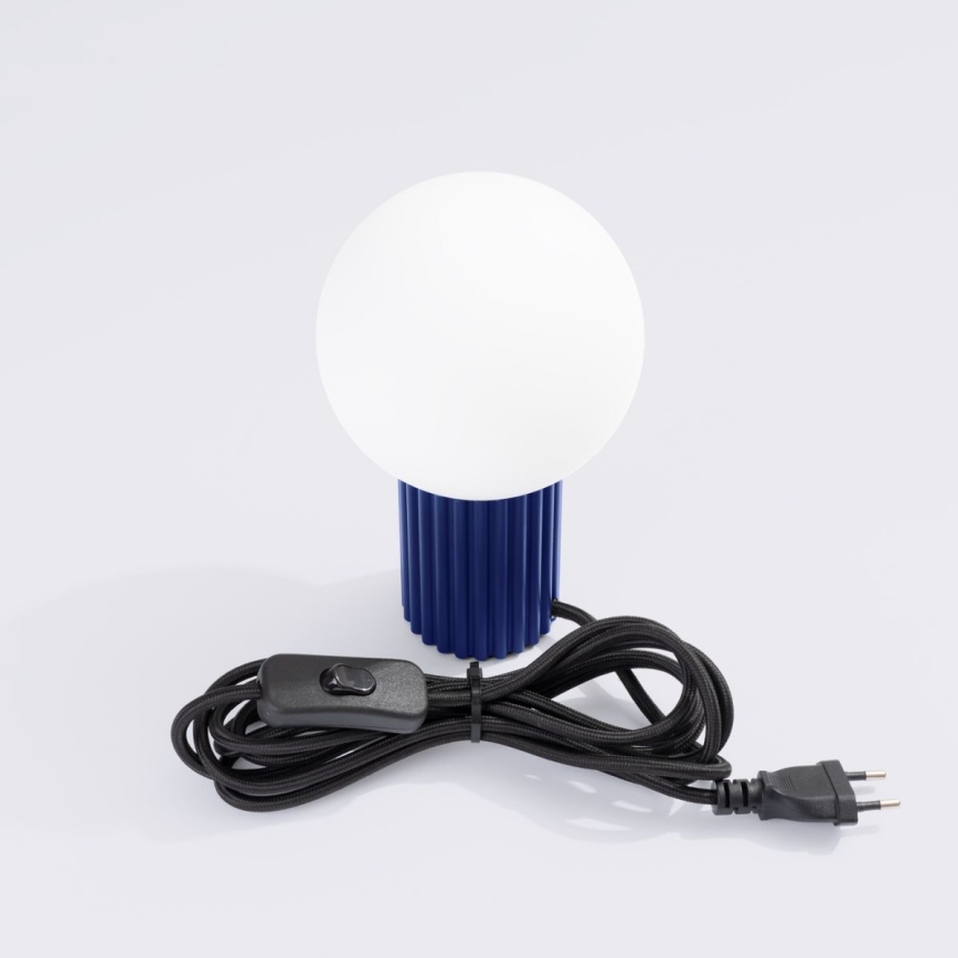 Asztali lámpa HALO 1xG9/8W/230V átm. 12 cm kék