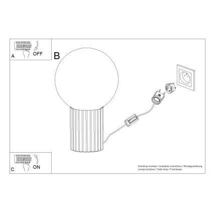 Asztali lámpa HALO 1xG9/8W/230V átm. 12 cm kék