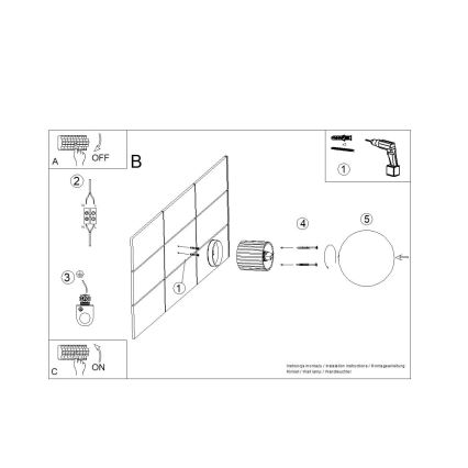 Fürdőszobai fali lámpa HALO 1xG9/8W/230V átm. 12 cm IP44 bézs