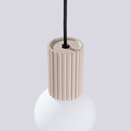 Csillár zsinóron HALO 1xG9/8W/230V átm. 12 cm bézs