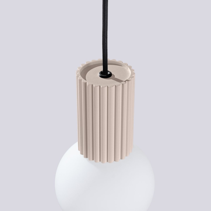 Csillár zsinóron HALO 1xG9/8W/230V átm. 12 cm bézs