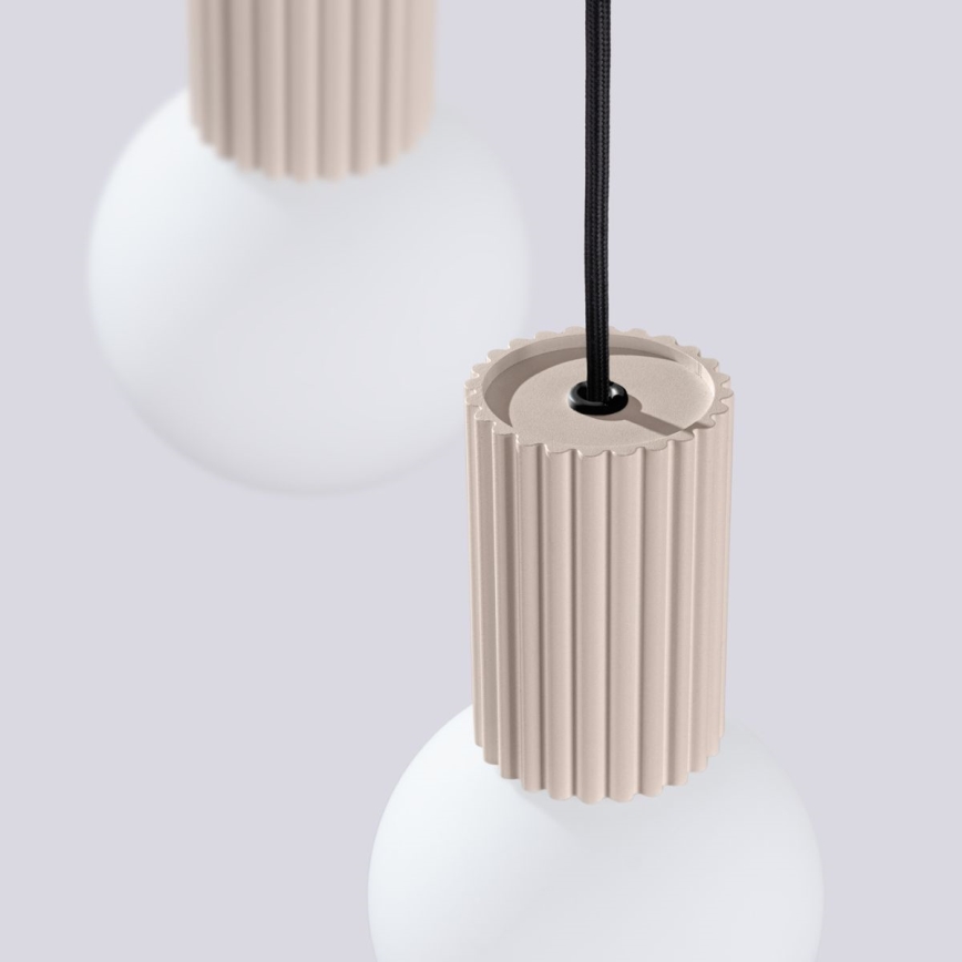 Csillár zsinóron HALO 3xG9/8W/230V átm. 25 cm bézs