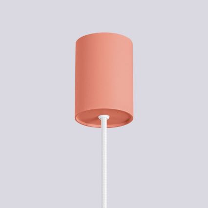 Csillár zsinóron HALO 1xG9/8W/230V átm. 12 cm rózsaszín