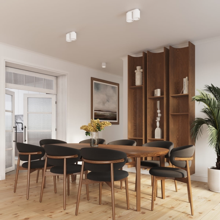 Spotlámpa AURA 1xGU10/10W/230V 10 cm fehér