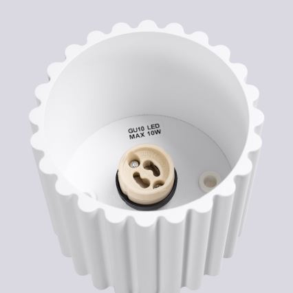 Spotlámpa AURA 1xGU10/10W/230V 10 cm fehér