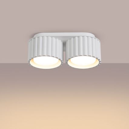 AURA 2xGX53/10W/230V fehér spotlámpa