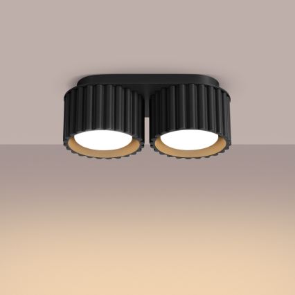 AURA spotlámpa 2xGX53/10W/230V fekete