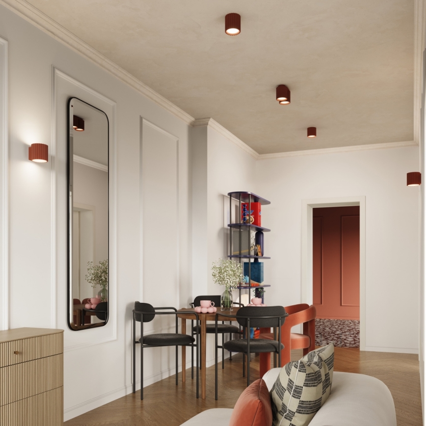 AURA spotlámpa 2xGU10/10W/230V narancssárga