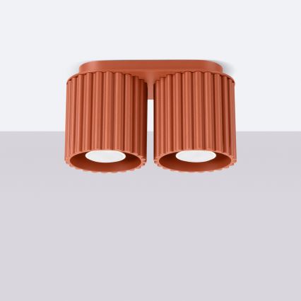 AURA spotlámpa 2xGU10/10W/230V narancssárga