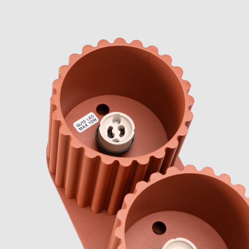 AURA spotlámpa 2xGU10/10W/230V narancssárga