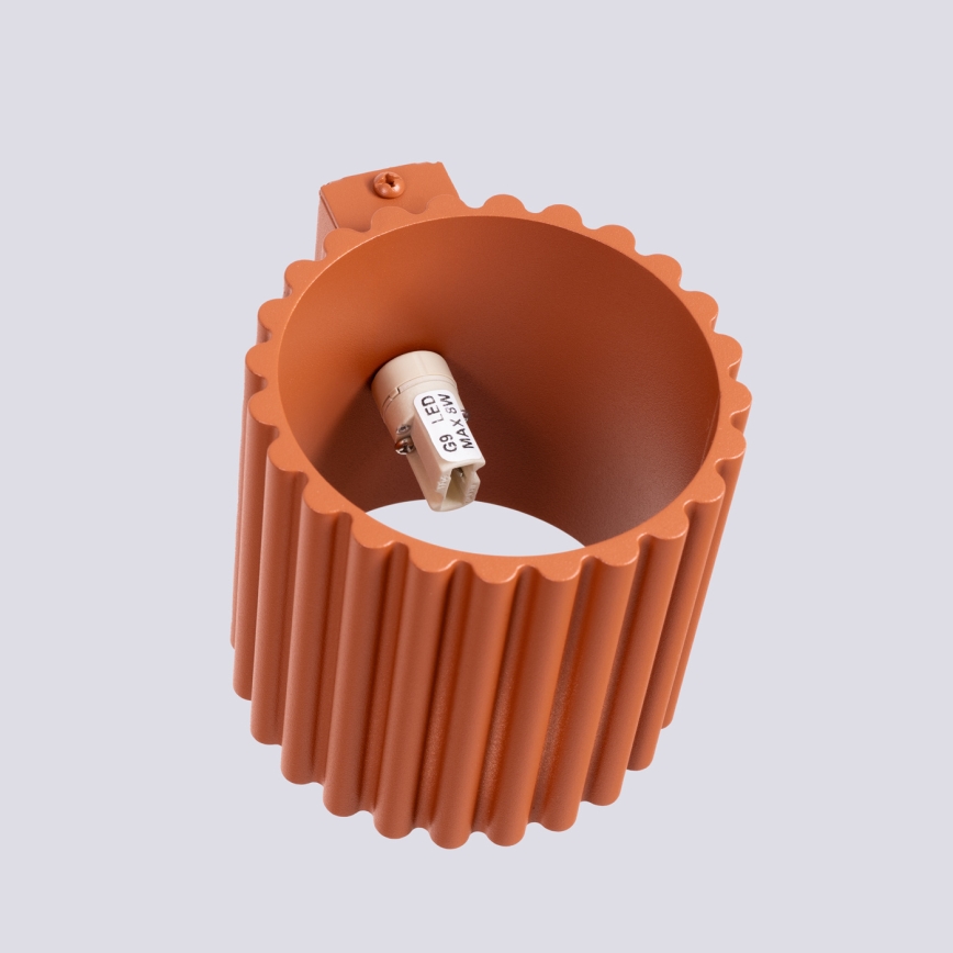 Fali lámpatest AURA 1xG9/10W/230V narancssárga