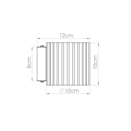 Fali lámpatest AURA 1xG9/10W/230V narancssárga