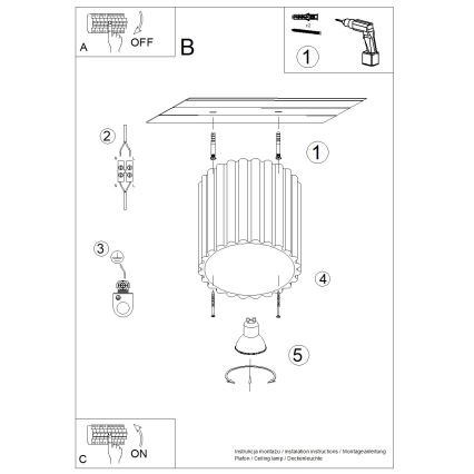 AURA spotlámpa 1xGU10/10W/230V 10 cm barna