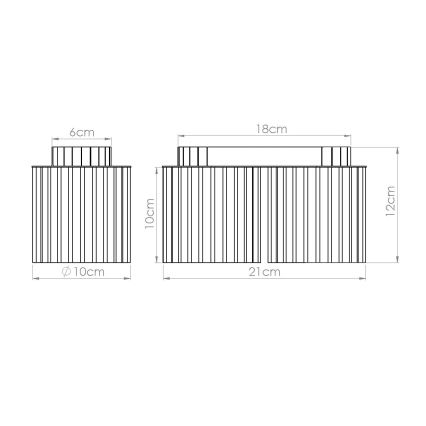 Spotlámpa AURA 2xGU10/10W/230V kék