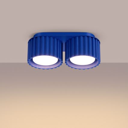 Spotlámpa AURA 2xGX53/10W/230V kék