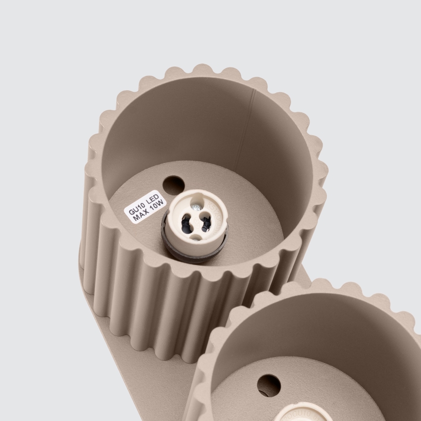 AURA spotlámpa 2xGU10/10W/230V szürkésbarna