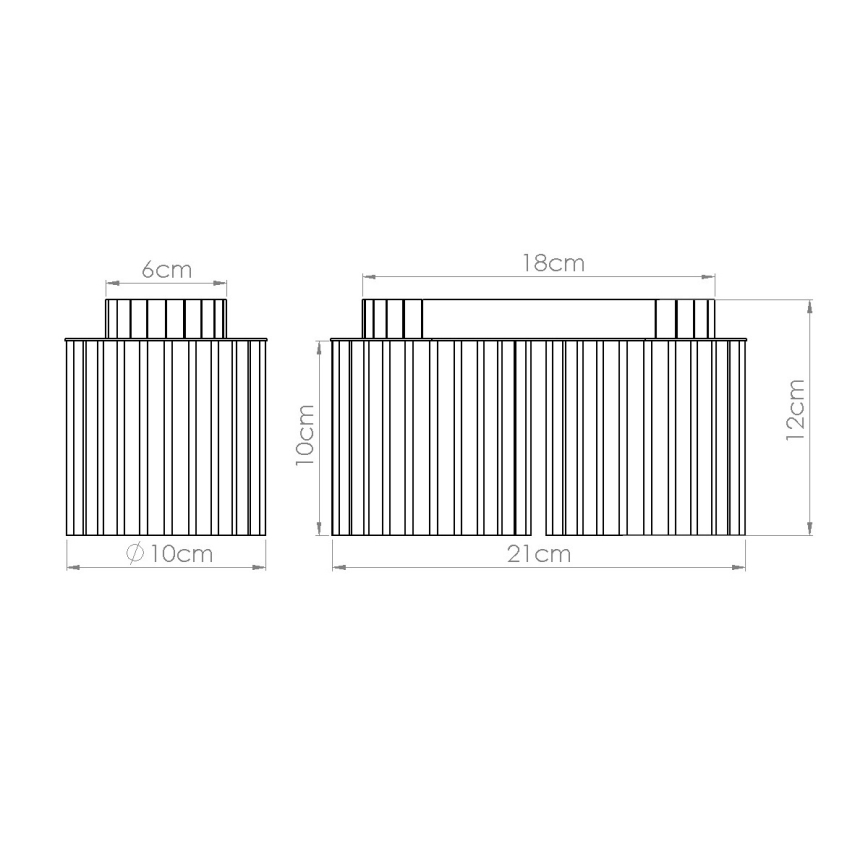 AURA spotlámpa 2xGU10/10W/230V szürkésbarna