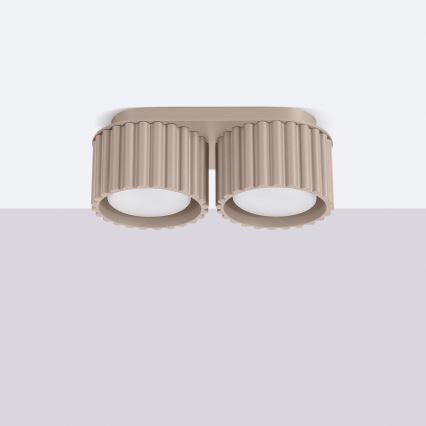 Spotlámpa AURA 2xGX53/10W/230V taupe