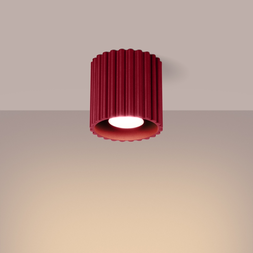 AURA spotlámpa 1xGU10/10W/230V 10 cm piros