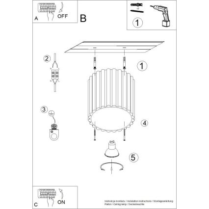 AURA spotlámpa 1xGU10/10W/230V 10 cm piros