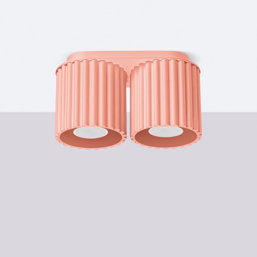 Spotlámpa AURA 2xGU10/10W/230V rózsaszín