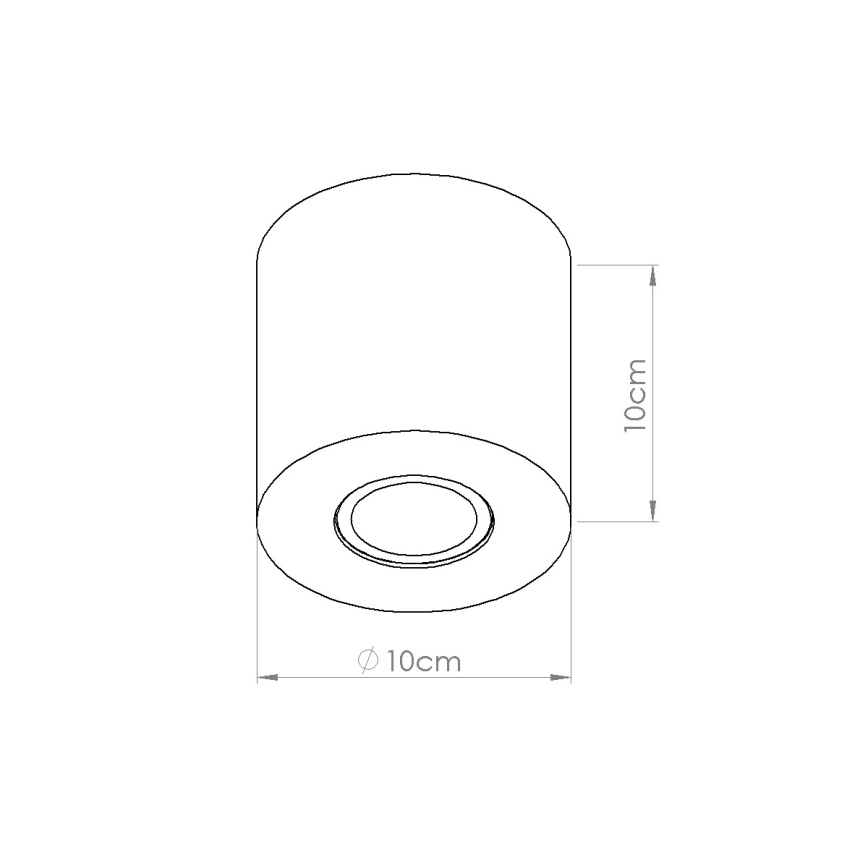 Spotlámpa ORBIS 1xGU10/10W/230V beton/zöld