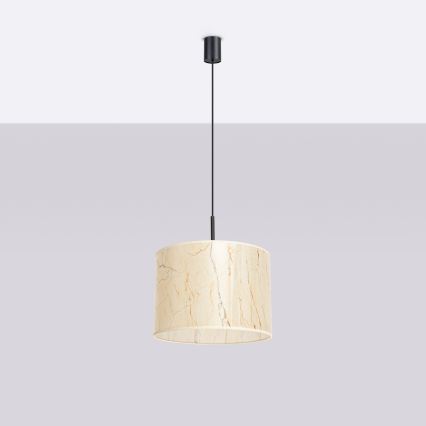 NEVIA kábeles függeszték 1xE27/15W/230V, átmérő 40 cm, bézs/márvány dekor