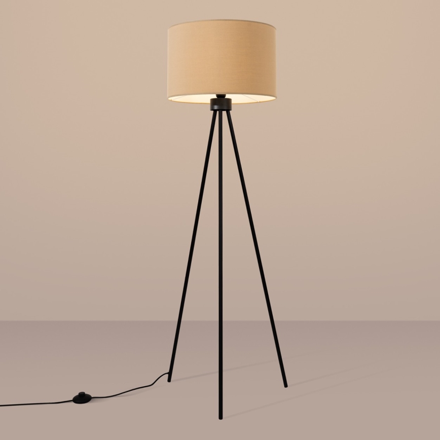 Állólámpa NEVIA 1xE27/15W/230V taupe