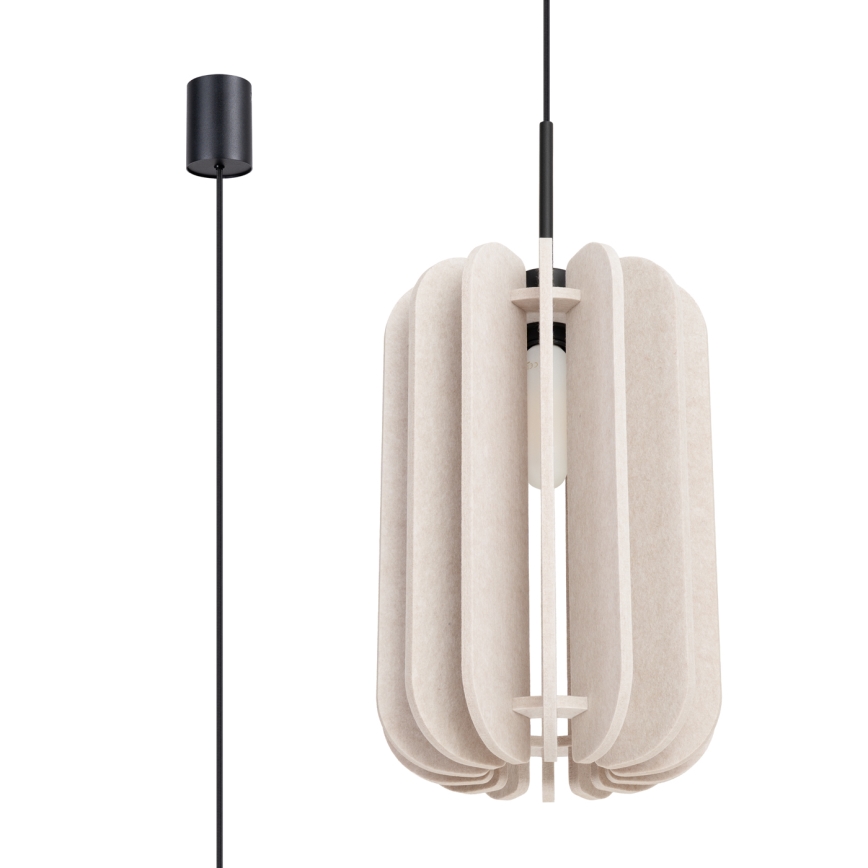 MULA kábeles csillár 1xE27/15W/230V Ø 27 cm krémszínű