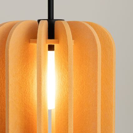 MULA függőlámpa kábelen 1xE27/15W/230V Ø27 cm sárga