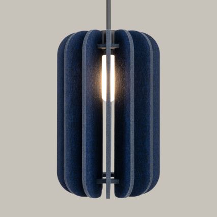 Kábeles függőlámpa MULA 1xE27/15W/230V átmérő 27 cm kék