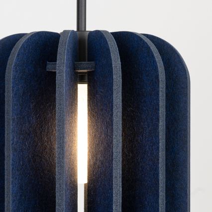 Kábeles függőlámpa MULA 1xE27/15W/230V átmérő 27 cm kék