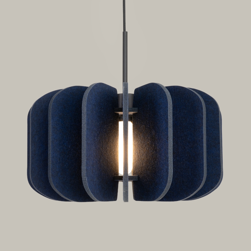 MULA kábeles függőlámpa 1xE27/15W/230V átm. 45 cm kék