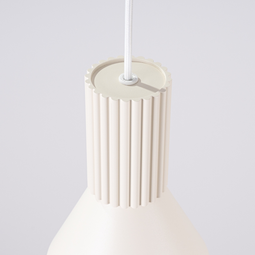 Kábeles függőlámpa ESTRIA 1xE14/10W/230V, átmérő 14 cm, krémszínű