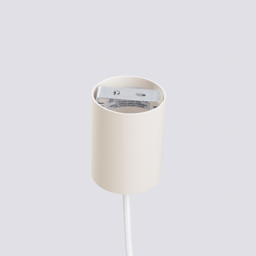Kábeles függőlámpa ESTRIA 1xE14/10W/230V, átmérő 14 cm, krémszínű