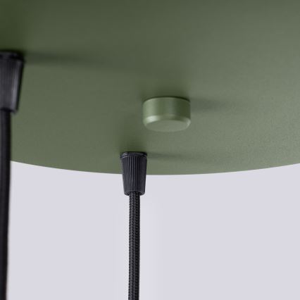 Kábelcsillár ESTRIA 3xE14/10W/230V, Ø 30 cm, zöld