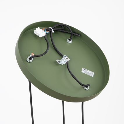 Kábelcsillár ESTRIA 3xE14/10W/230V, Ø 30 cm, zöld