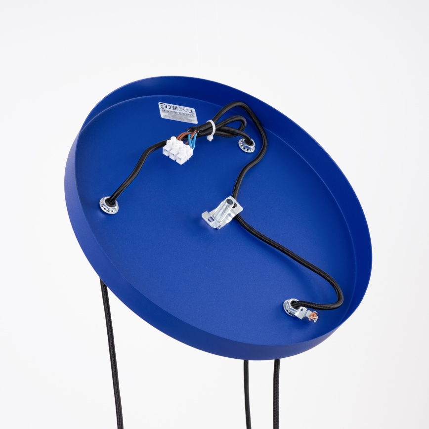 Kábelcsillár ESTRIA 3xE14/10W/230V, átm. 30 cm, kék